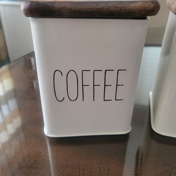 5 item Rae Dunn Coffee Tea Sugar Cream Bundle / Set - Picture 3 of 7